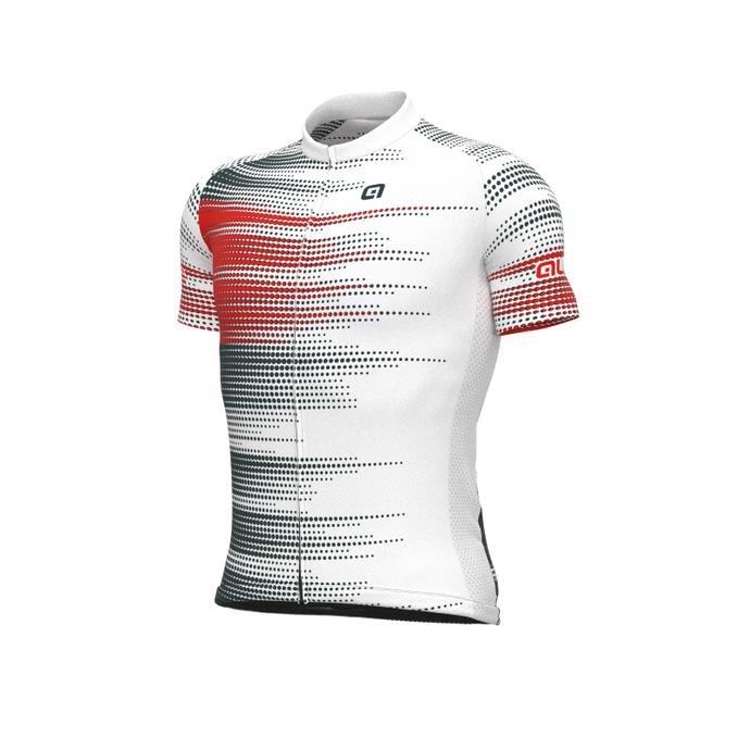 ALE SOLID TURBO white cycling jersey