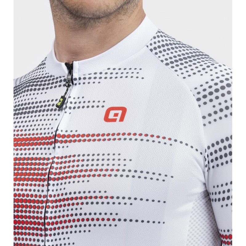 Load image into Gallery viewer, ALE SOLID TURBO white cycling jersey
