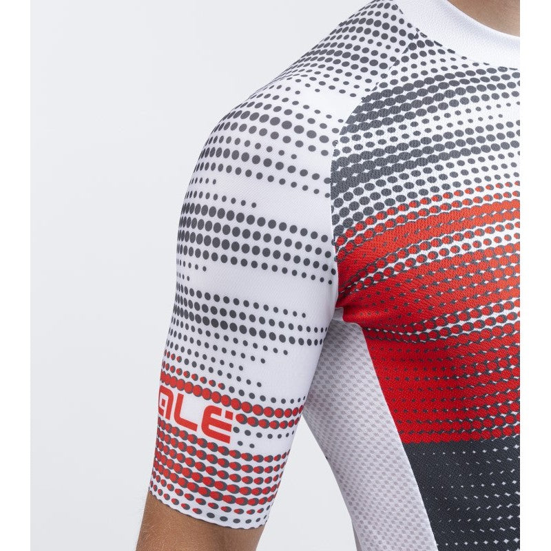Load image into Gallery viewer, ALE SOLID TURBO white cycling jersey
