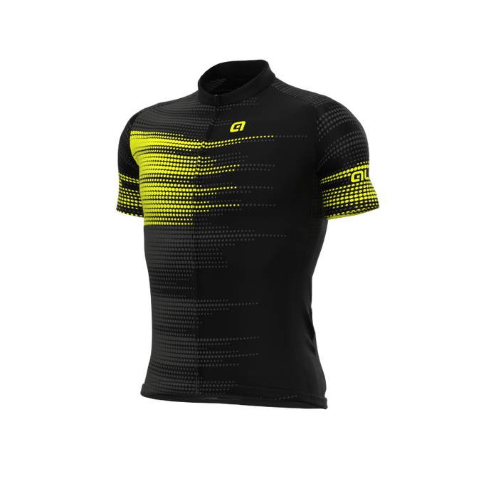 ALE SOLID TURBO Maglia ciclismo nero