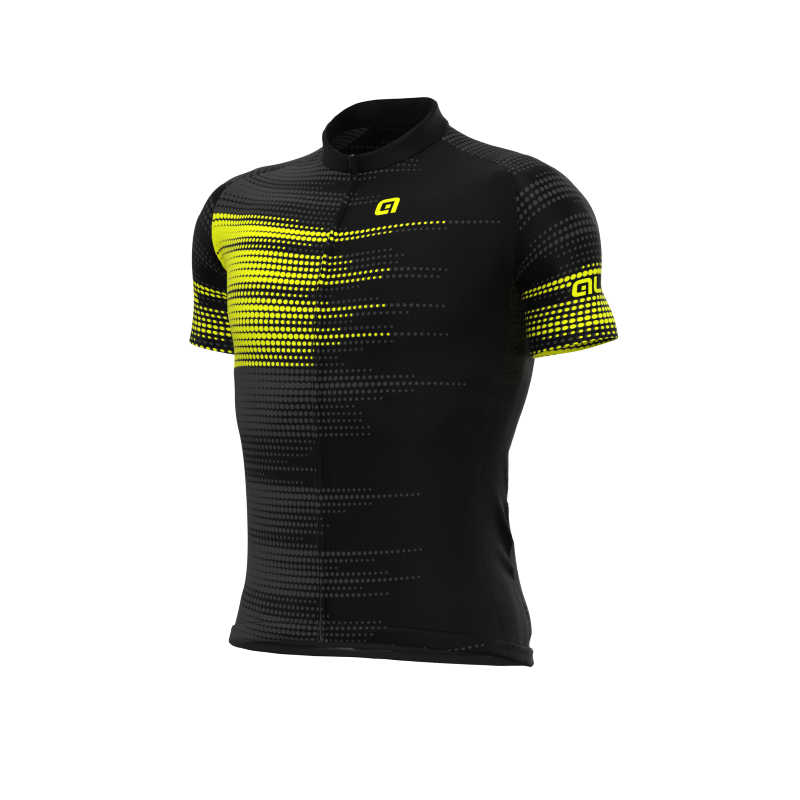 Load image into Gallery viewer, ALE SOLID TURBO Black cycling jersey 
