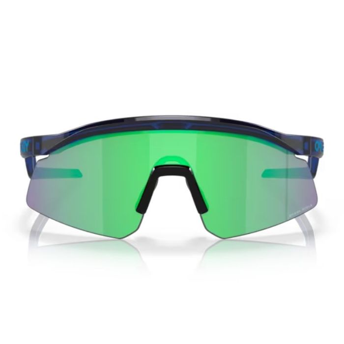Load image into Gallery viewer, Oakley Hydra semi-transparent blue glasses with prizm jade lenses
