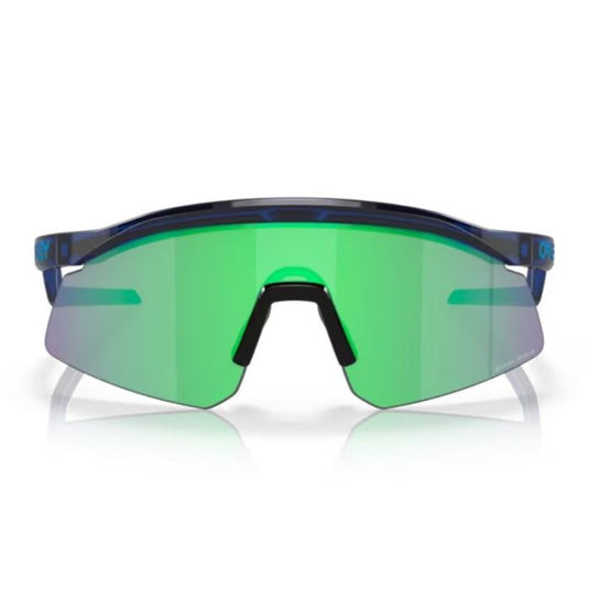 Oakley Hydra semi-transparent blue glasses with prizm jade lenses