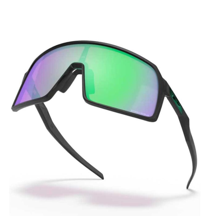 Load image into Gallery viewer, Oakley Sutro glasses matt black prizm road jade lenses
