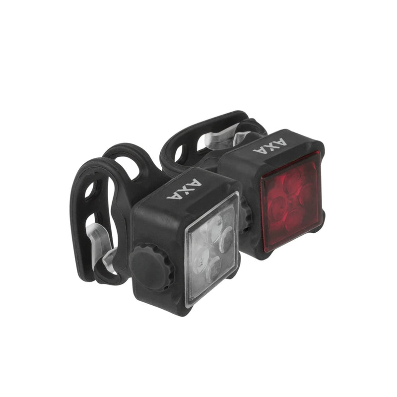 Load image into Gallery viewer, AXA NITELINE 44-R LED USB front and rear LIGHT SET
