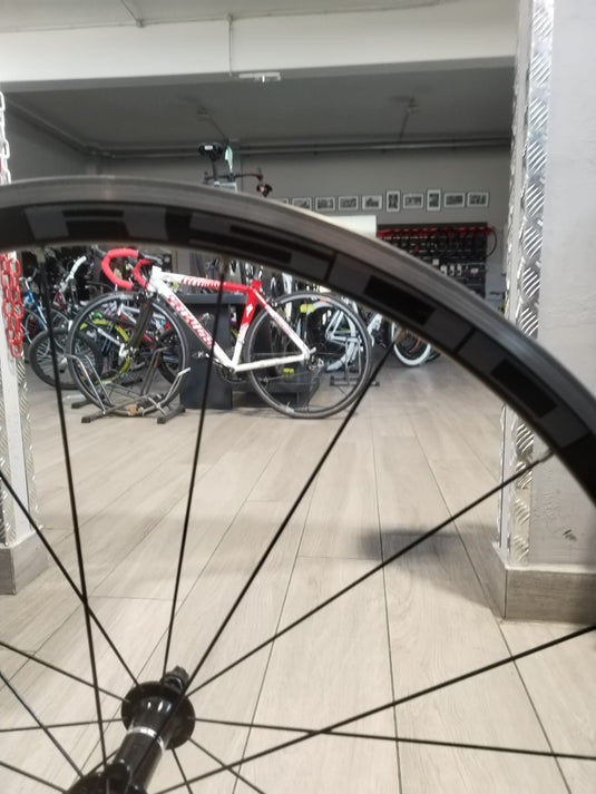 SHIMANO RUOTA ANTERIORE alluminio R500 A PATTINO CON QR USATO-REVISIONATO