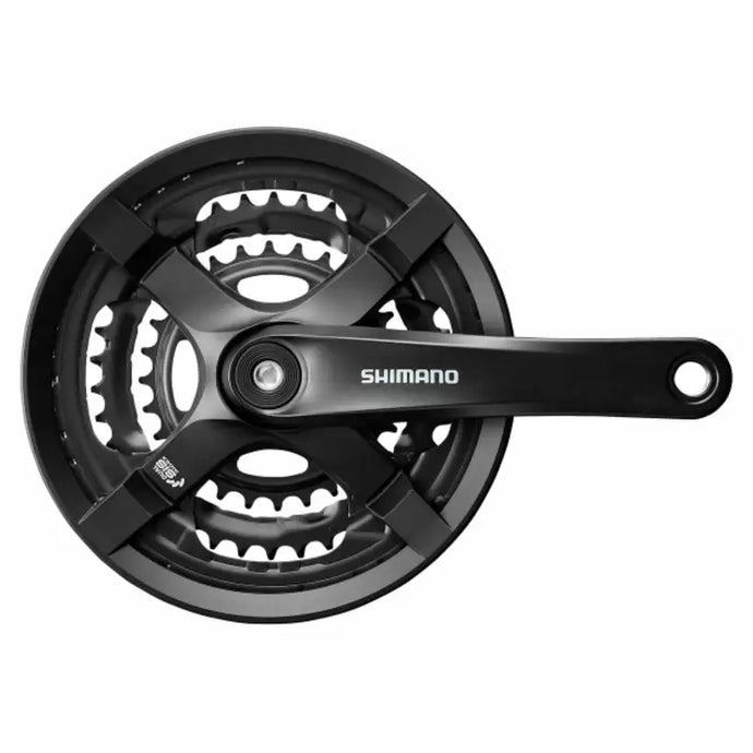 SHIMANO Tourney TY501 Crankset 6/7/8v 48/38/28T 175mm + Chain Guard