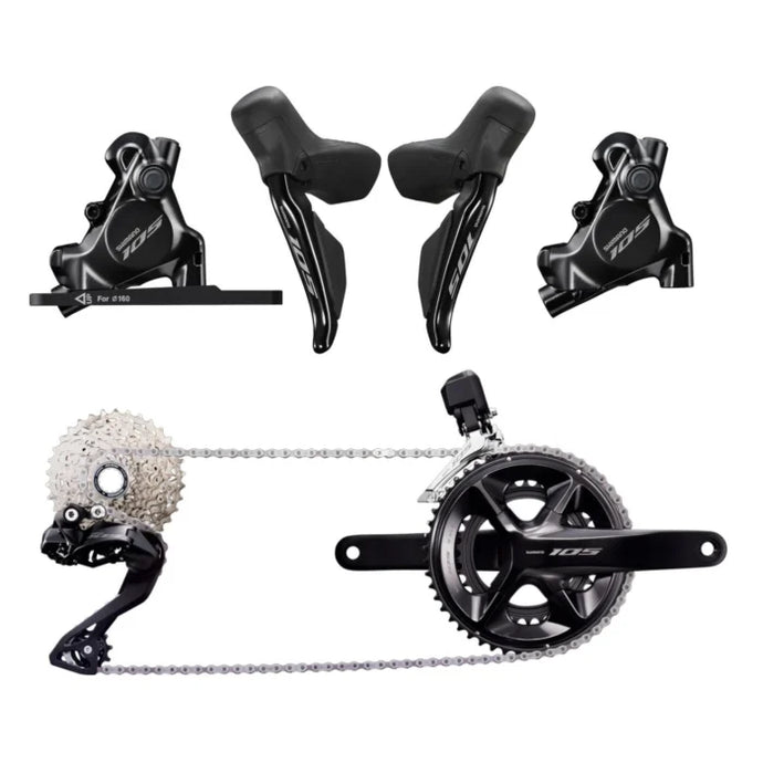 Shimano 105 Di2 R7100 2x12v Disc Brake Groupset 