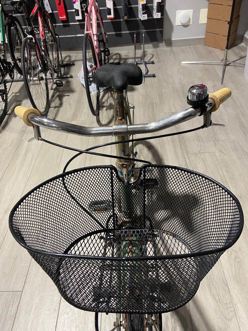 Carica immagine in Galleria Viewer, BICI DONNA OLANDA ACCIAIO DOPPIO TUBO VERDE PASTELLO 1 V TAGLIA M USATO-REVISIONATO
